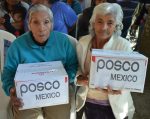 Entrega POSCO apoyos alimentarios  en la colonia Emiliano Zapata